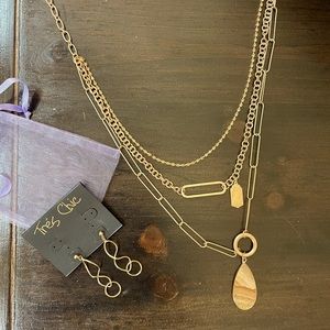 Tres chic Necklace and Earrings set.